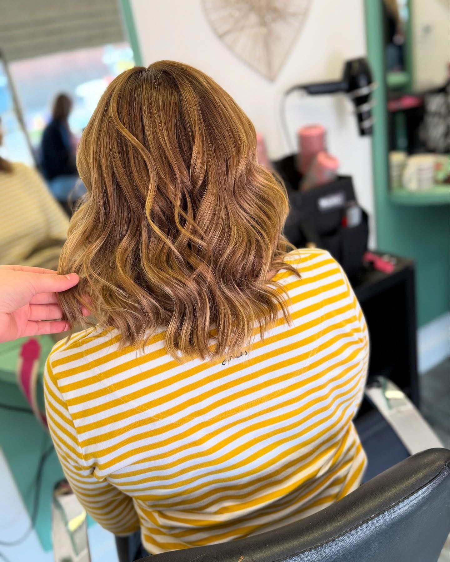 Balayage colour result at The Hair Shop Ashford